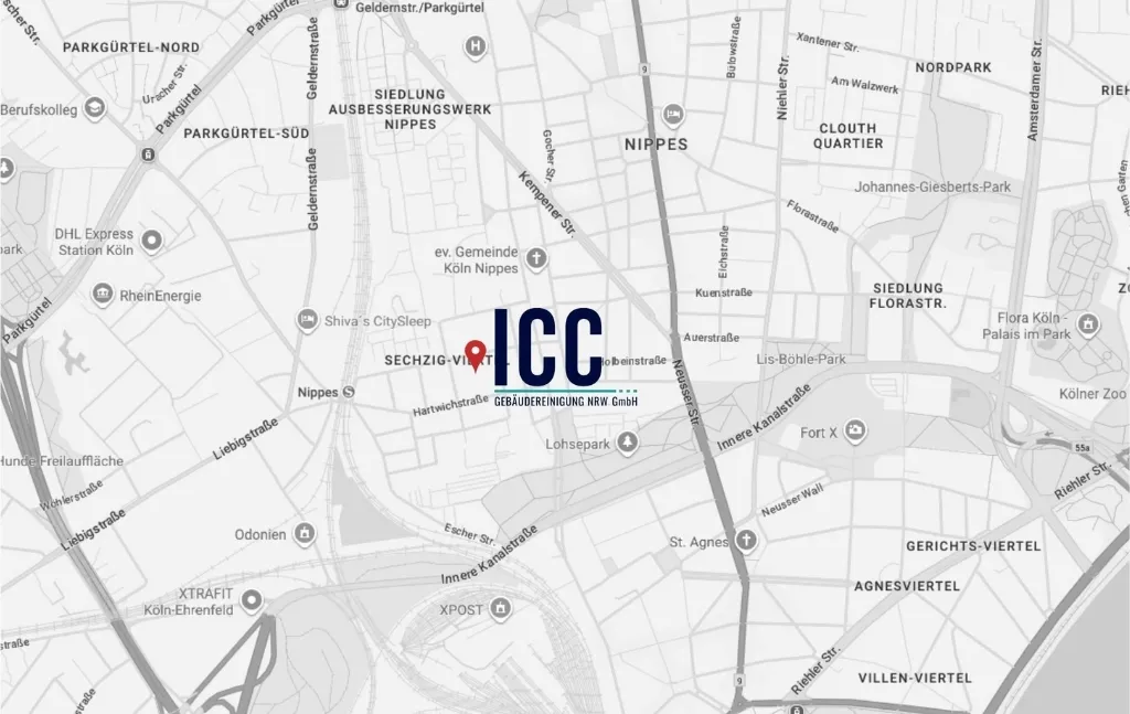 ICC Gebäudereinigung Standort - Karte anzeigen